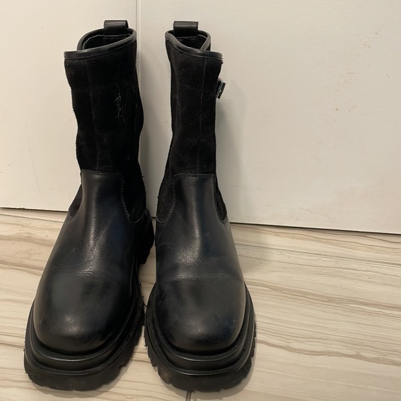 Free People Double Up Moto Boots size 37 (6.5) black - Picture 9 of 9